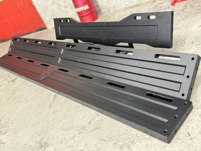 RC Crawler CNC Machined Aluminum Rear Bed Panel Parts Customized For 1/5 CROSSRC EMO XXL2 6x6 Scale RC Vehicle Decorative Parts