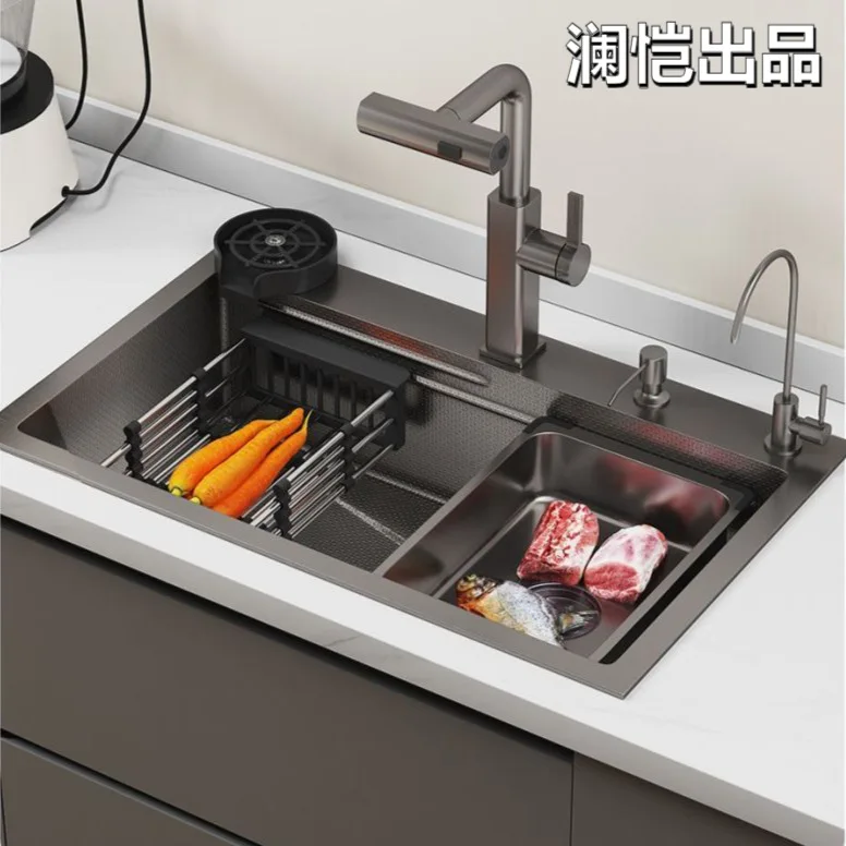 304 stainless steel sink household thickened rice grain dishwashing basin