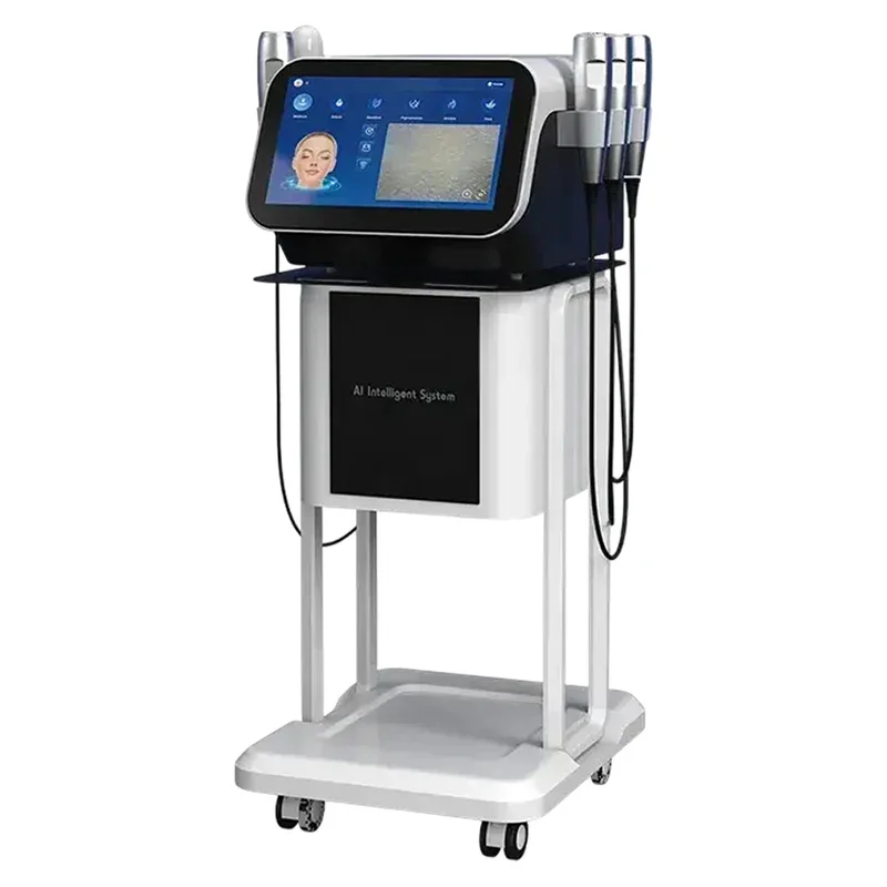 3D 6 في 1 AI العناية بالبشرة HD محلل متعدد الوظائف الأكسجين جهاز العناية بالوجه محلل الجلد مقشر جهاز الجمال المهنية