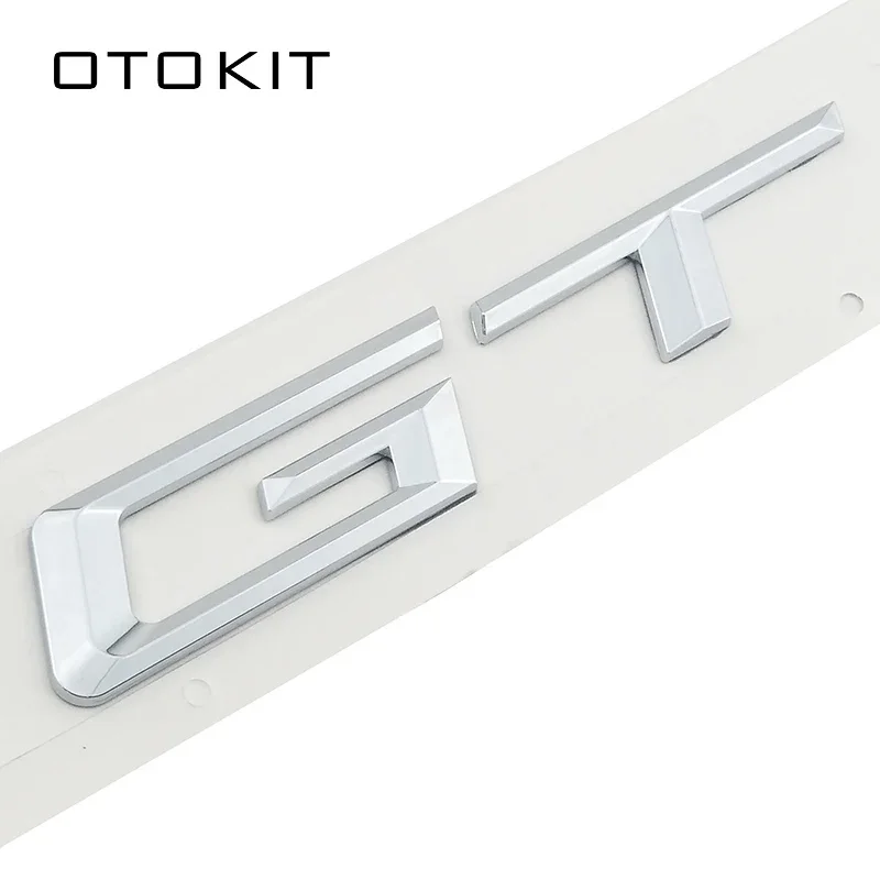

New 3D Chrome Silver Tail letter Emblem Badge Sticker Decoration For BMW X1 X3 X5 X6 E83 F25 GT Accessories Styling