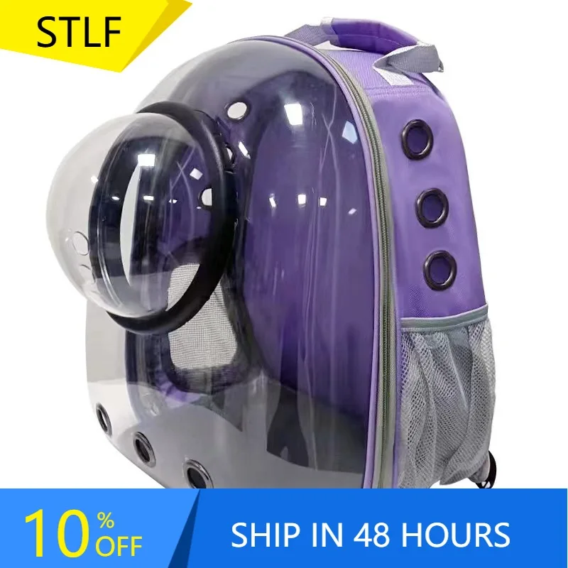 

STLFWholesale Transparent Ventilate Transparent Cat Bubble Backpack Pet Travel Carrier for Cats and Dogs