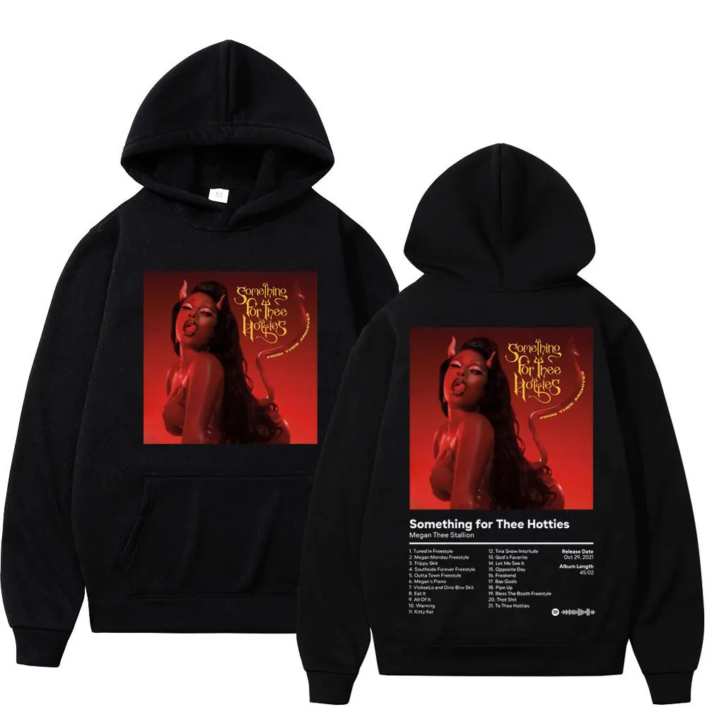 

Singer Megan Thee Stallion Album Graphic Hoodie Trend Hip Hop Vintage Sweatshirts High Street Fashion Oversized Pullovers Unisex