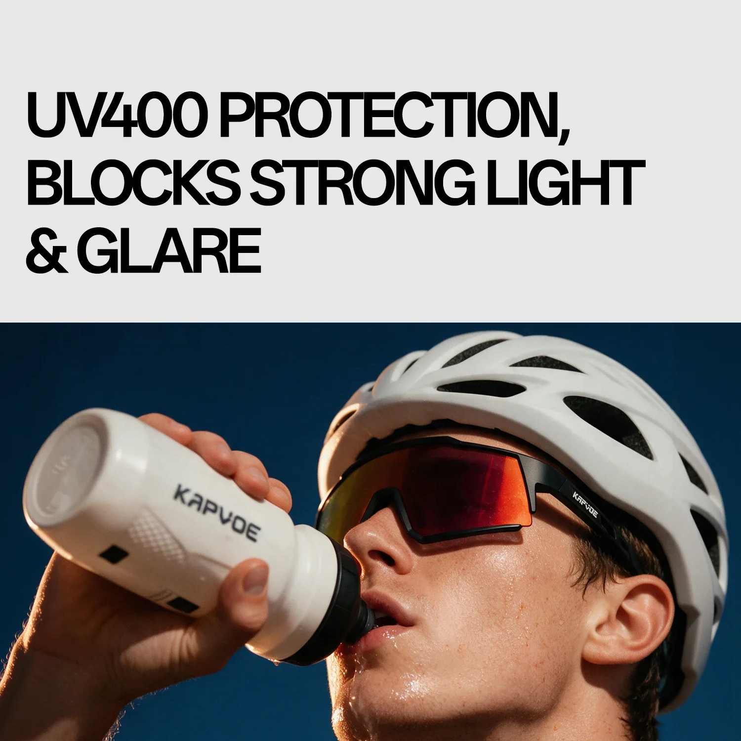 Kapvoe Nuovi Occhiali da Sole Fotocromatici alla Moda per Ciclismo, Uomo e Donna, Occhiali MTB e da Bici da Strada, Protezione UV400, Occhiali da Esterno per Ciclismo, Escursionismo, Pickleball e