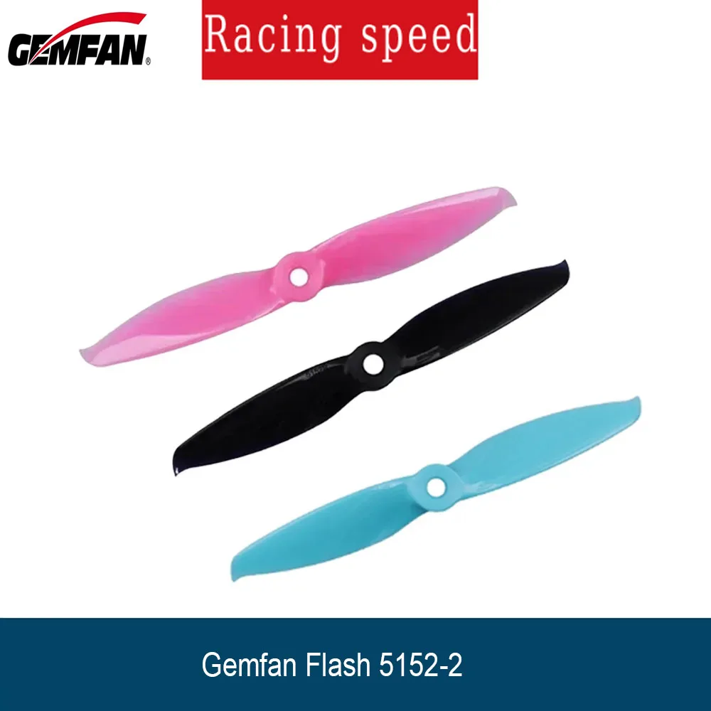 2Pairs Gemfan Flash 5152-2 5.1X5.2 2-Blade Propeller Prop Blade CW CCW For 2205-2306 Motor For RC Drones Quadcopter Frame