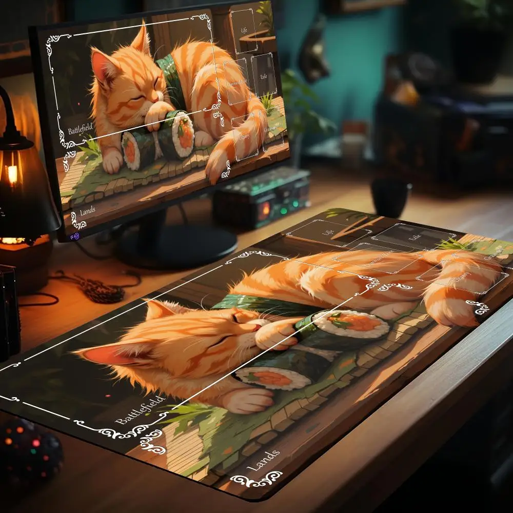 

Magic card playmat with zones mtg Playmat Strange Fantasy Warcraft design anime Desk Mat gamer keypad expansion gaming Mousepad