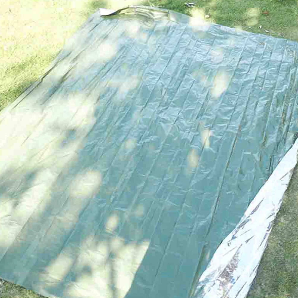 Manta de emergencia impermeable para supervivencia al aire libre, película reflectante térmica para acampar, aislamiento a prueba de viento, 3 uds.