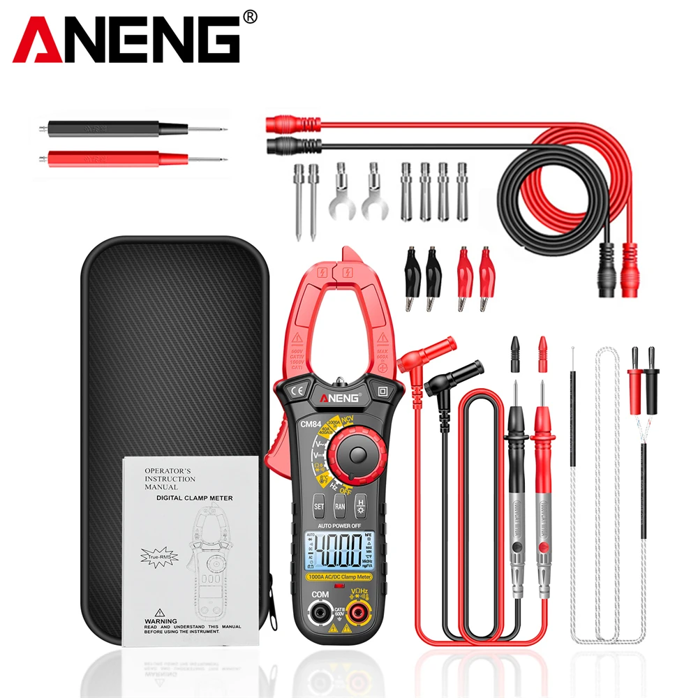 ANENG CM84 Pens Metre DC/AC Akım Gerilim 4000 Sayım Multimetre Ampermetre Metre Yerleşik Hertz Kondansatör NCV Ohm Test Araçları