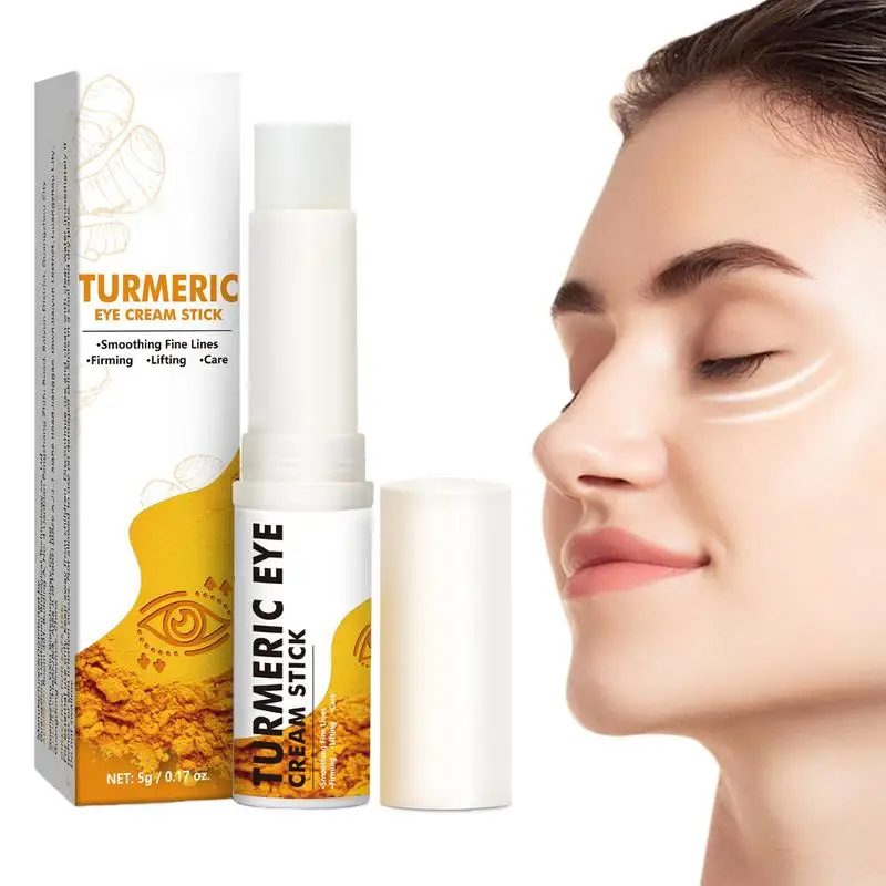 

Turmeric vitamin c eye cream stick Remove Dark Circles Fade Fine Lines Anti Eye Bags Puffiness Lift Firming Brightening Eye Care