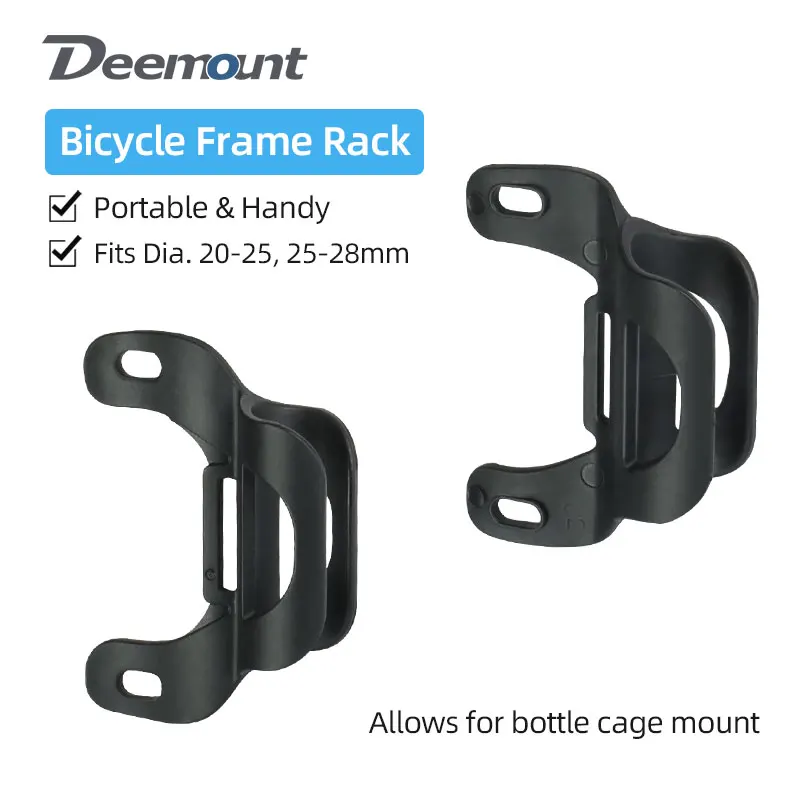 MTB 20-28mm Dia. Bike Pump Holder Hook Loop Strap Fixation Bicycle Inflator Accessories Mount On Bottle Holder Hole