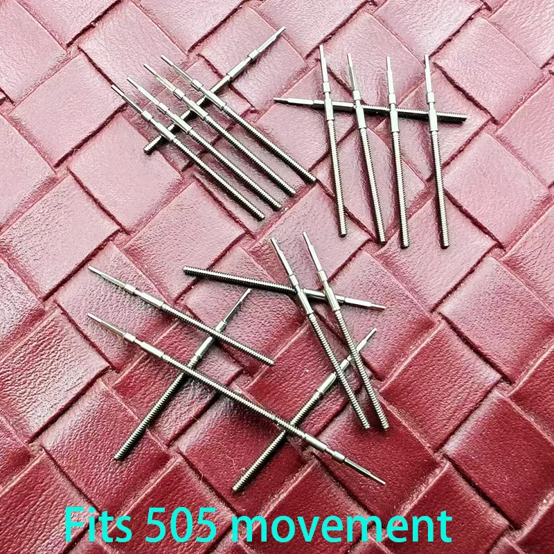 

2pcs/4pcs 505 Stem stainless steel crown Movement Crown Stem Fit 505 507 515 517 Automatic Mechanical Movement Stem Repair Parts
