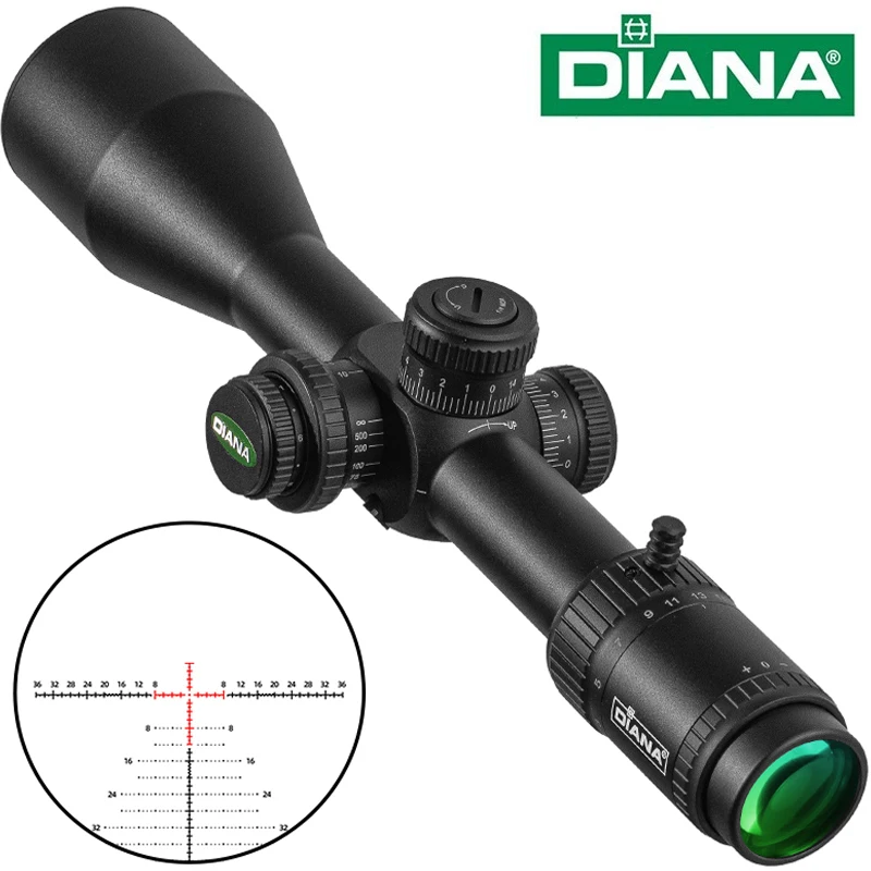 

DIANA 3-18X50 SFIR FFP Scope First Focal Plane Scope Hunting Riflescopes Red Illuminated Shooting Optical Sight