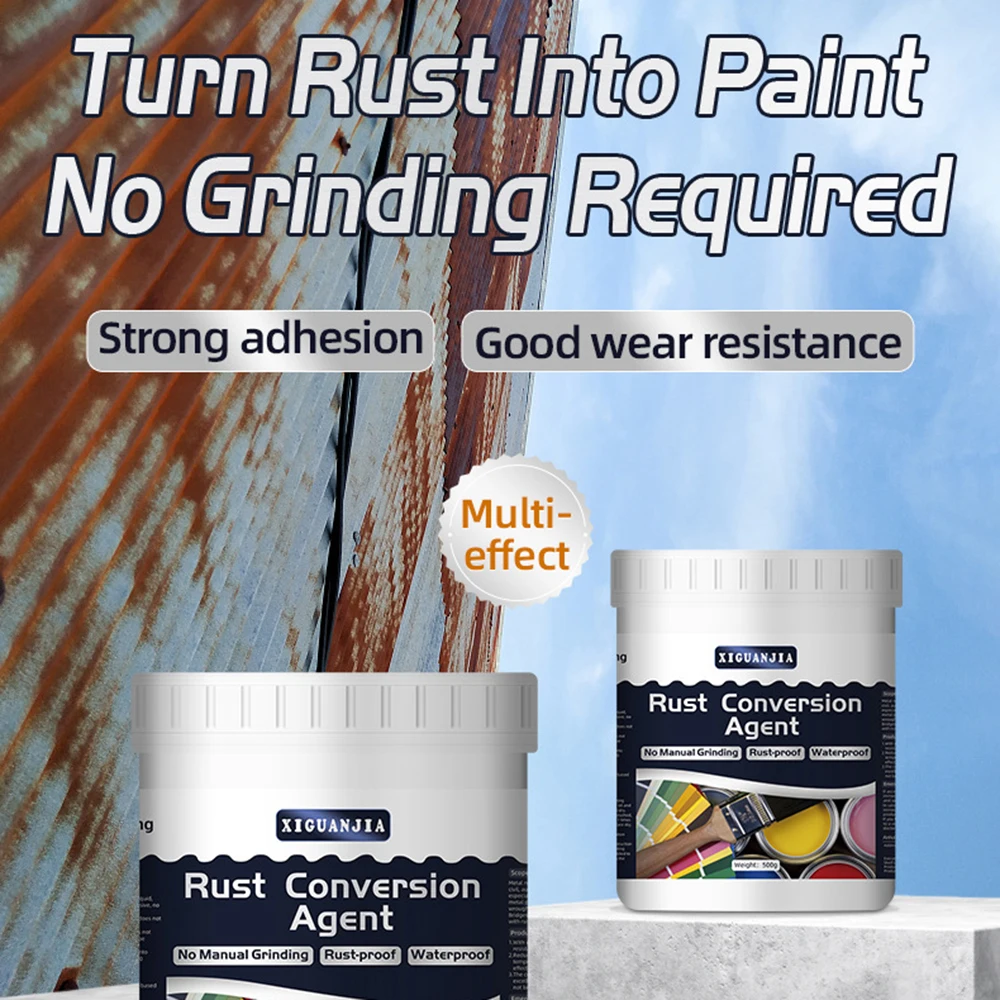 500g Rust Remover Agents For Metal Waterproof Rust Removal Finish Paint For Aluminum