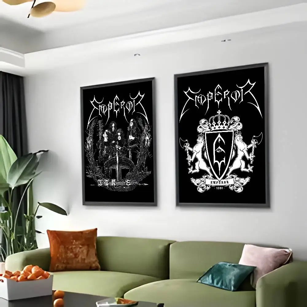 ملصق B-Black M-Metal Band Emperors ملصق فني مع مطبوعات هدية تزيين غرفة النوم وغرفة المعيشة