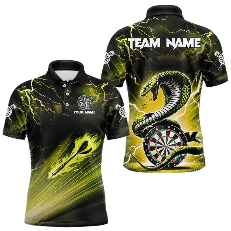 

Trend Darts Graphic Polo Shirt Fashion Summer Short Sleeve Custom Name Team Uniforms Polo Shirts Cool Streetwear Oversized Tees