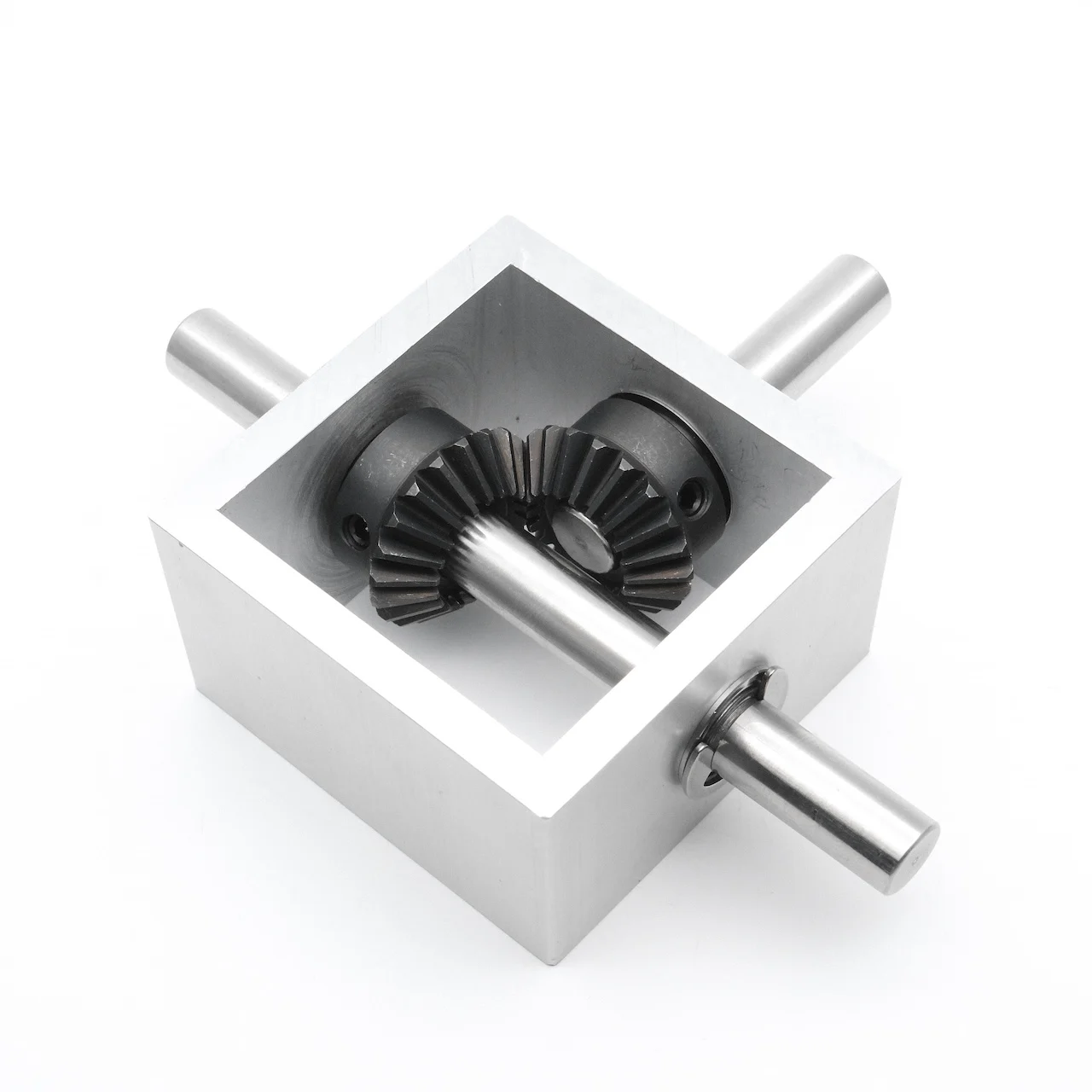 1:1 Angle Device 90° Right Angle Bevel Gear Gearbox 10MM Shaft 1.25M 20T Corner Detector Small Reversing Parts