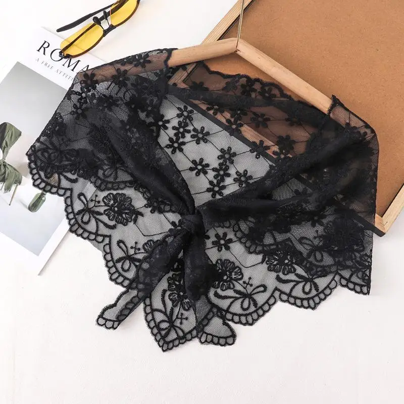 الإسبانية التقليدية مثلث الدانتيل مانتيلا المرأة رئيس يغطي الحجاب الكنيسة المسيحية الكاثوليكية #5