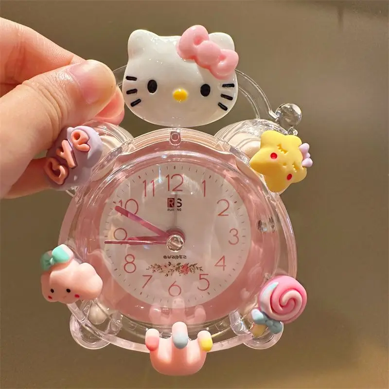 

Hello Kitty Sanrio Kuromi Stitch Cartoon Cute Child Alarm Clock Student Dormitory Alarm Clock Bedroom Child Toy Girl Gift