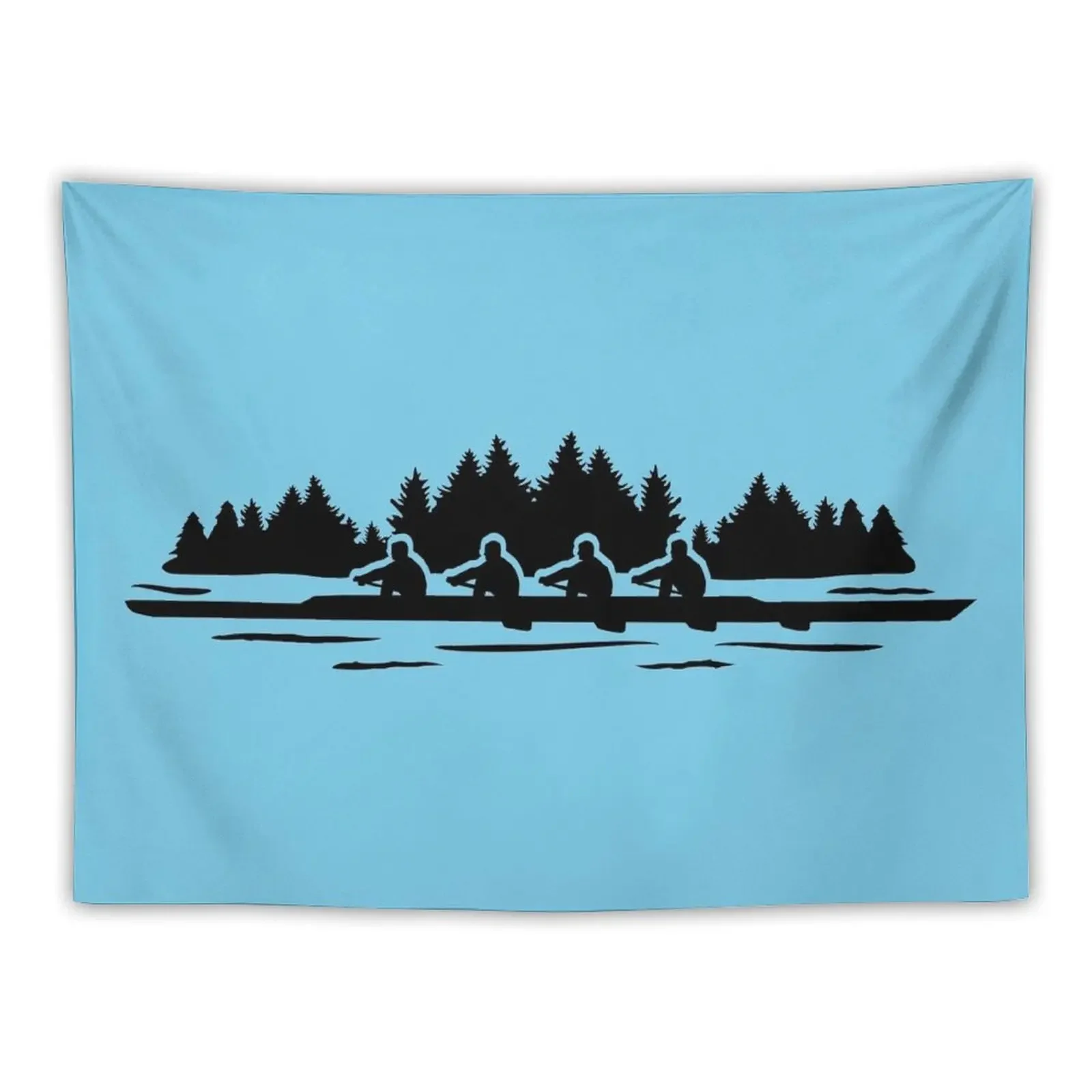 

Rowing, rowing team and forest Tapestry Wall Deco Cute Decor Tapestry