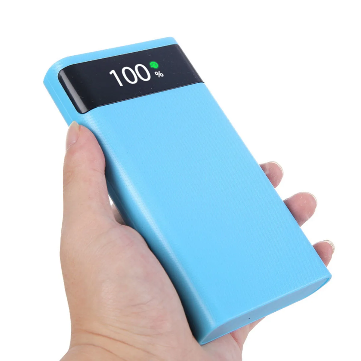 18650 Battery Power Bank Box 22.5W Fast Charging LCD Display 20000MAh Power Board for 6X18650 Battery Powerbank Case(A)