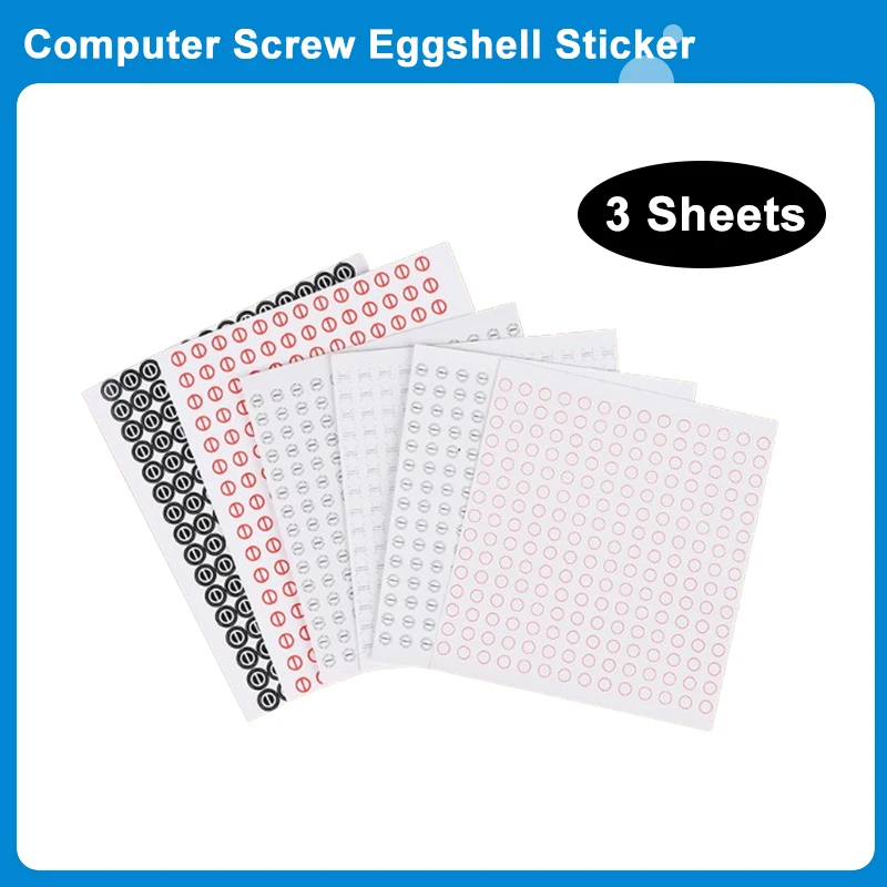 Computer Screw Eggshell Sticker Screw Hole Seal Fragile Warranty Invalid Label Warranty Void Sticker Security Seal Removal Proof
