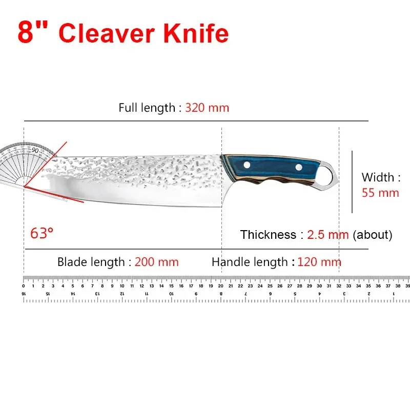 Forged Kitchen Knife 5C15mov Steel Boning Butcher Knife Ultra Sharp Chef Knife Wood Handle Meat Cleaver Knife Cook Tools BBQ