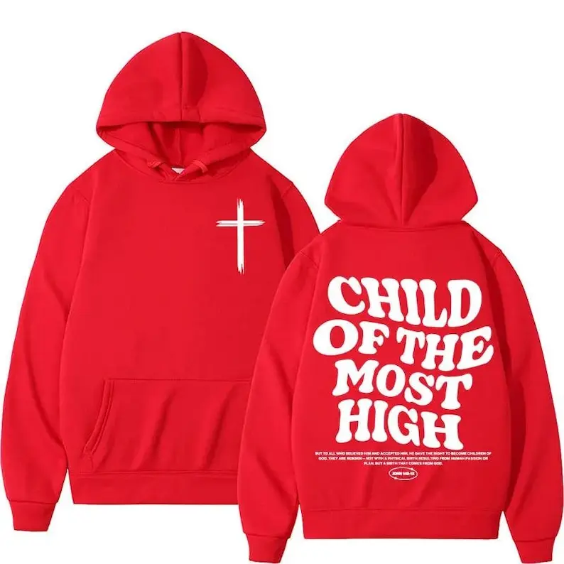 Aesthetic Bible Verse Hoodies Faith Hoodie Jesus Sweatshirt Christian Gift Casual Pullover Oversized Long Sleeve Thermal Hoodie