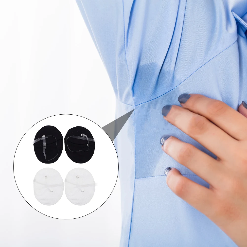 

2Pairs Armpit Pads Comfortable Portable Reusable Polyester Underarm Pads Outdoor Supply Sweat Absorbing Pad
