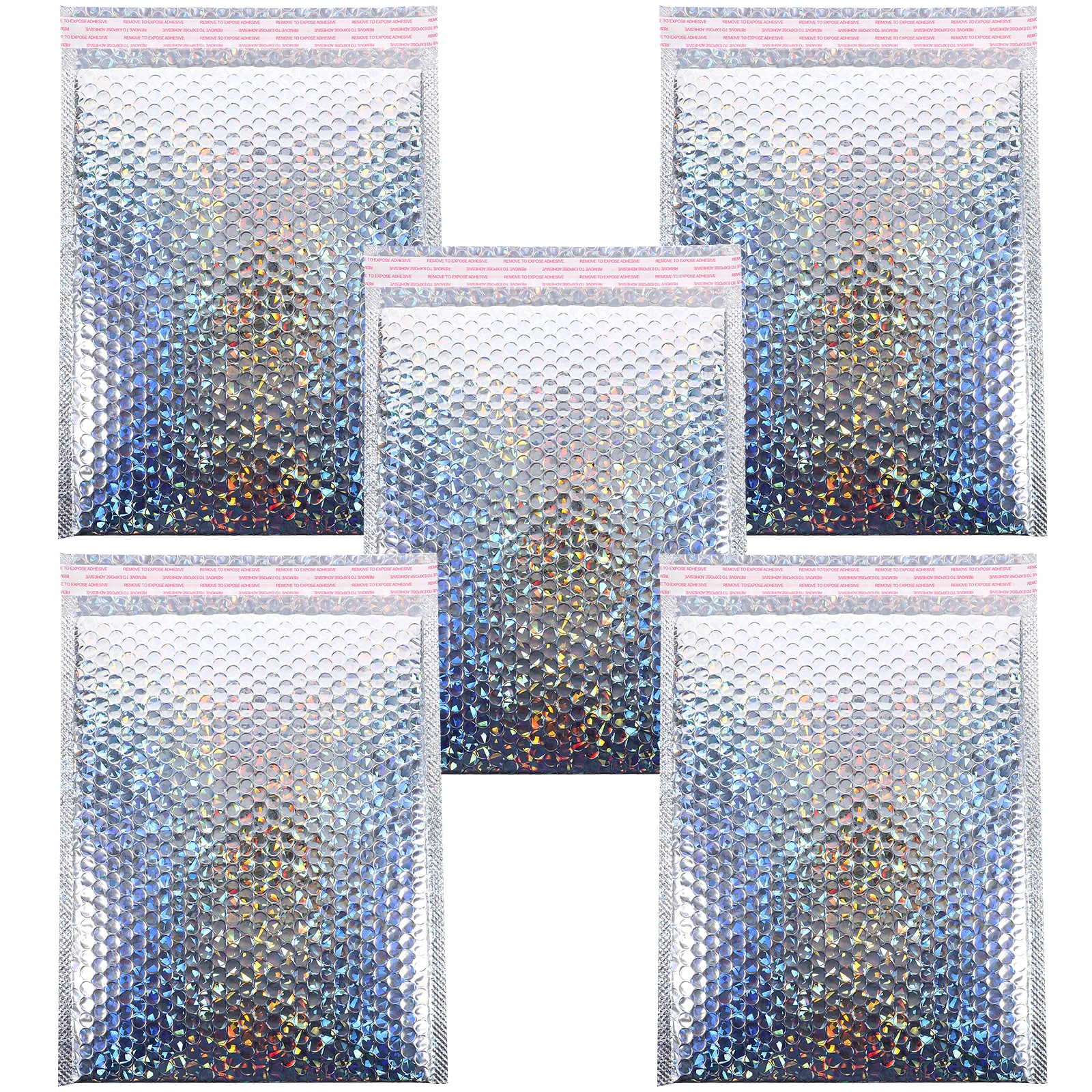 

5Pcs Trendy Bubble Mailers Self-Adhesive Shipping Bags Durable Padded Envelopes for Fashionable Mailing Padded Envelope