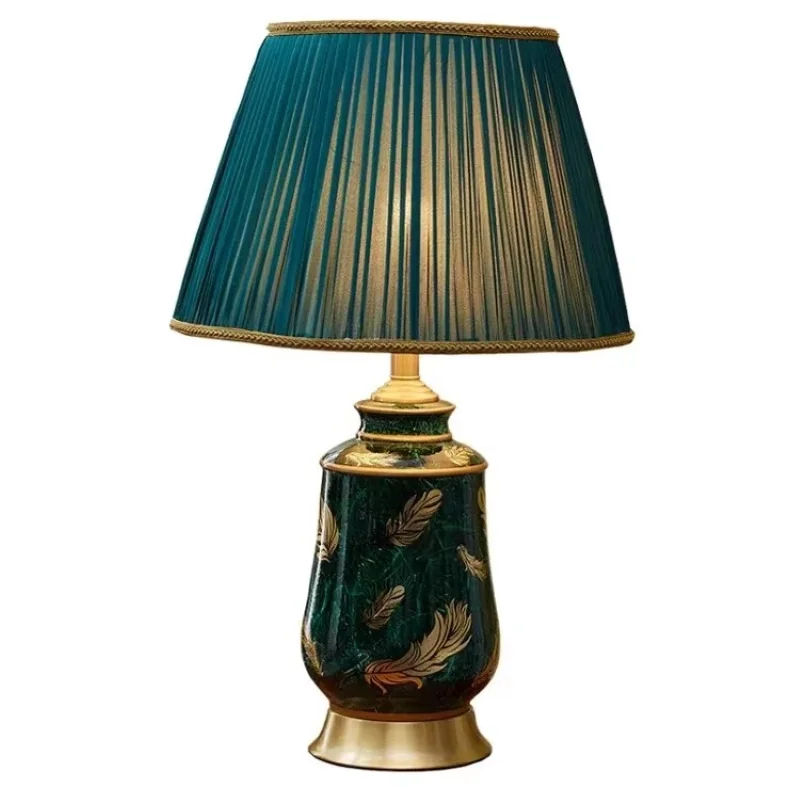 

Sell like hot cakes Traditional hotel living room ceramic bedside table lamp