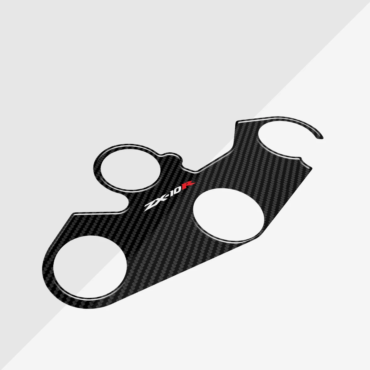 

3D Resin Motorcycle Carbon Fiber Stickers Top Triple Clamp Yoke Case for KAWASAKI ZX10R ZX-10R ZX10 R 2016-2020 2019 2018 2017