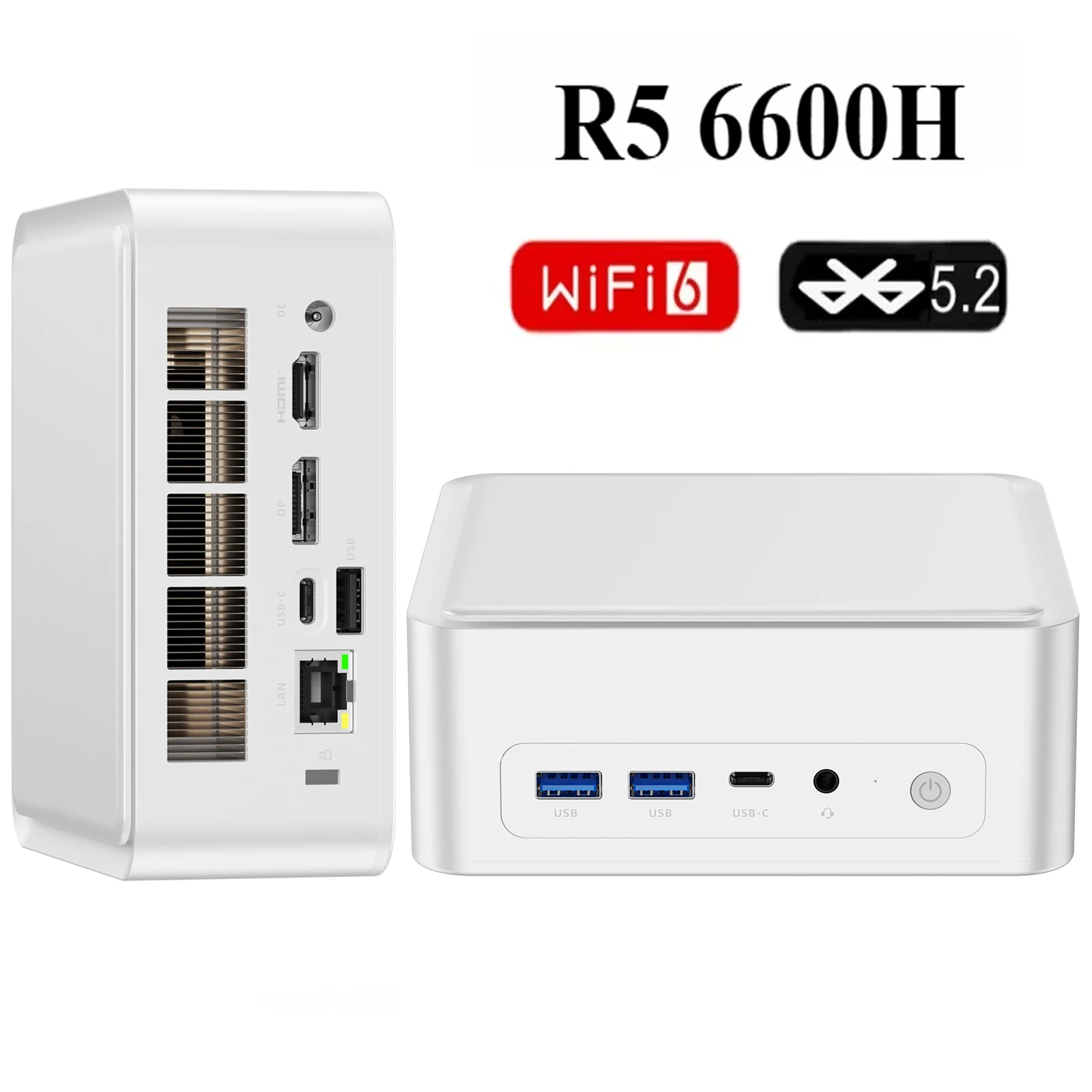 SZBOX MINI PC Z66/Z13 AMD Ryzen 5 6600H/Intel i7-13620H 5600MHz SSD PCIe3.0 Win11 Wifi6 BT5.2 Full-featured Desk Office Computer