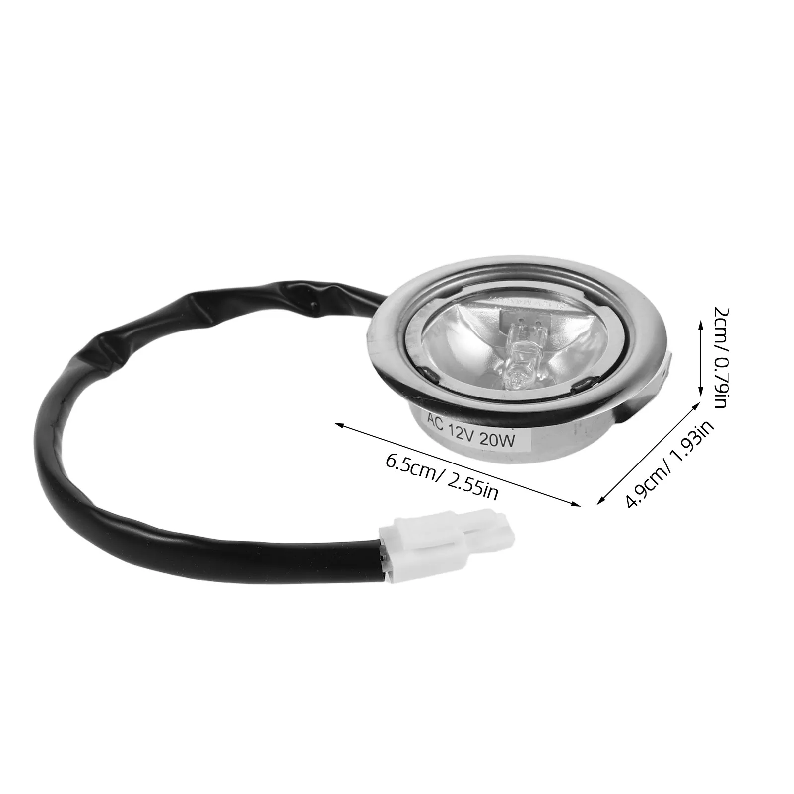 2Pcs LED Recessed Downlight Stainless Steel Trim Ac 12V Kitchen Hood Light Replacement Stove Hood Lamp Under-Hood Light