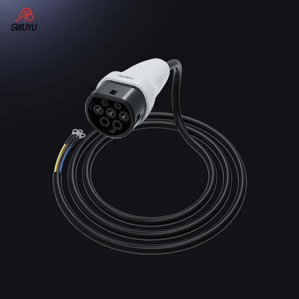 GWUYU O11 EV Charging Cable 5M AC Charging Type2 3.5KW 7KW 11KW 22KW 16A 32A 250V 480V for Electric Vehicle Car Charging Station