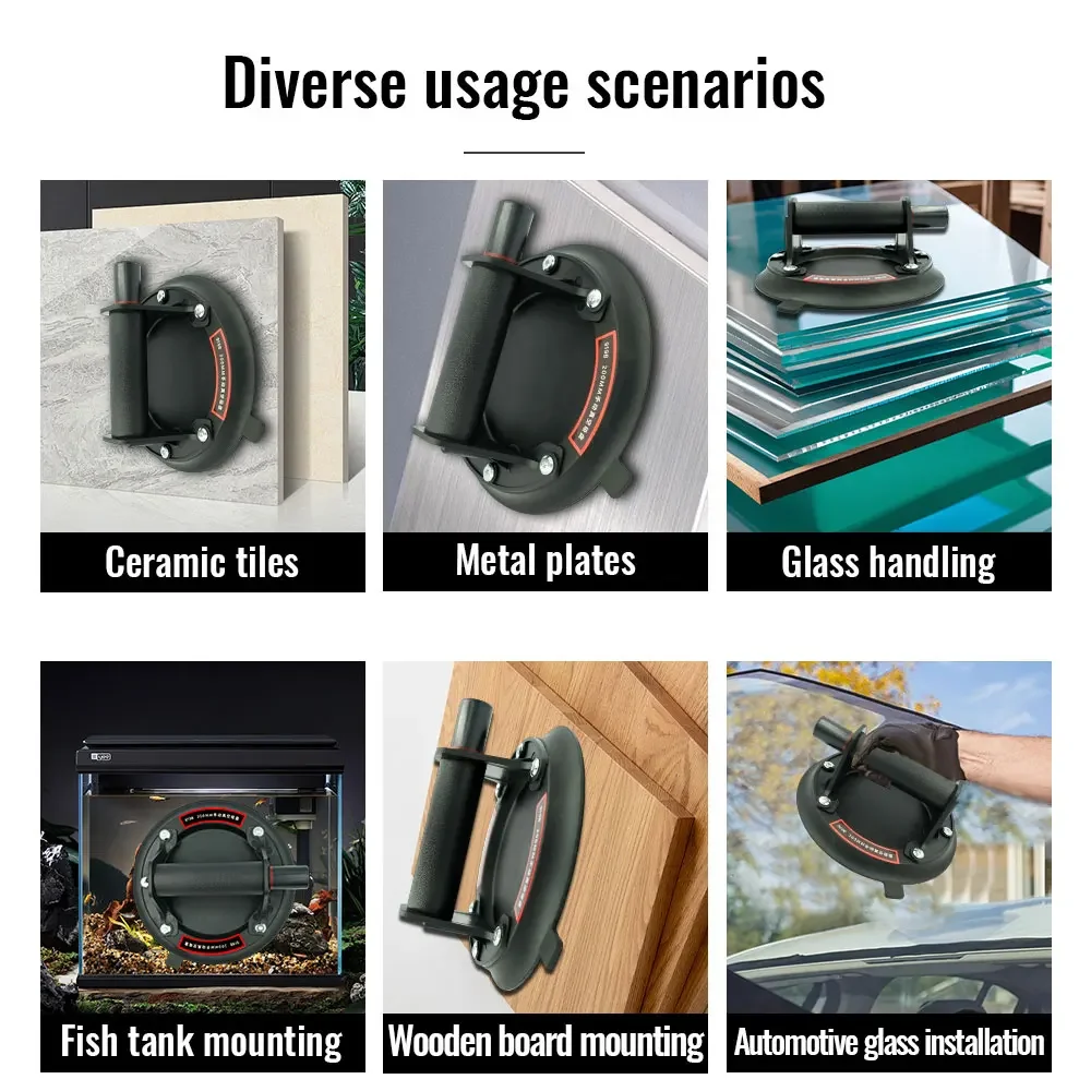 جديد 8 بوصة جديد كوب شفاط المكنسة الكهربائية 200 كجم قدرة تحميل الثقيلة فراغ مفرشة لامتصاص البلاط الجرانيت الزجاج رفع #6