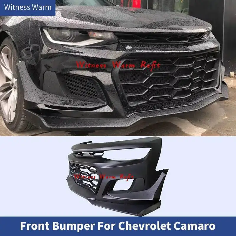 

Carbon Fiber / PP Front Bumper For Chevrolet Camaro 2016 2017 2018 FRP Front Bumper Lip Spoiler Body Kits