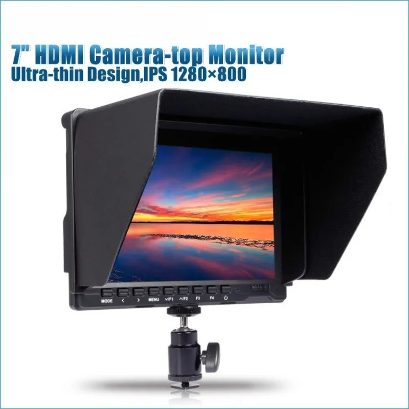 7 inch ultra-thin high definition photography monitor IPS screen histogram false color OSD wire control