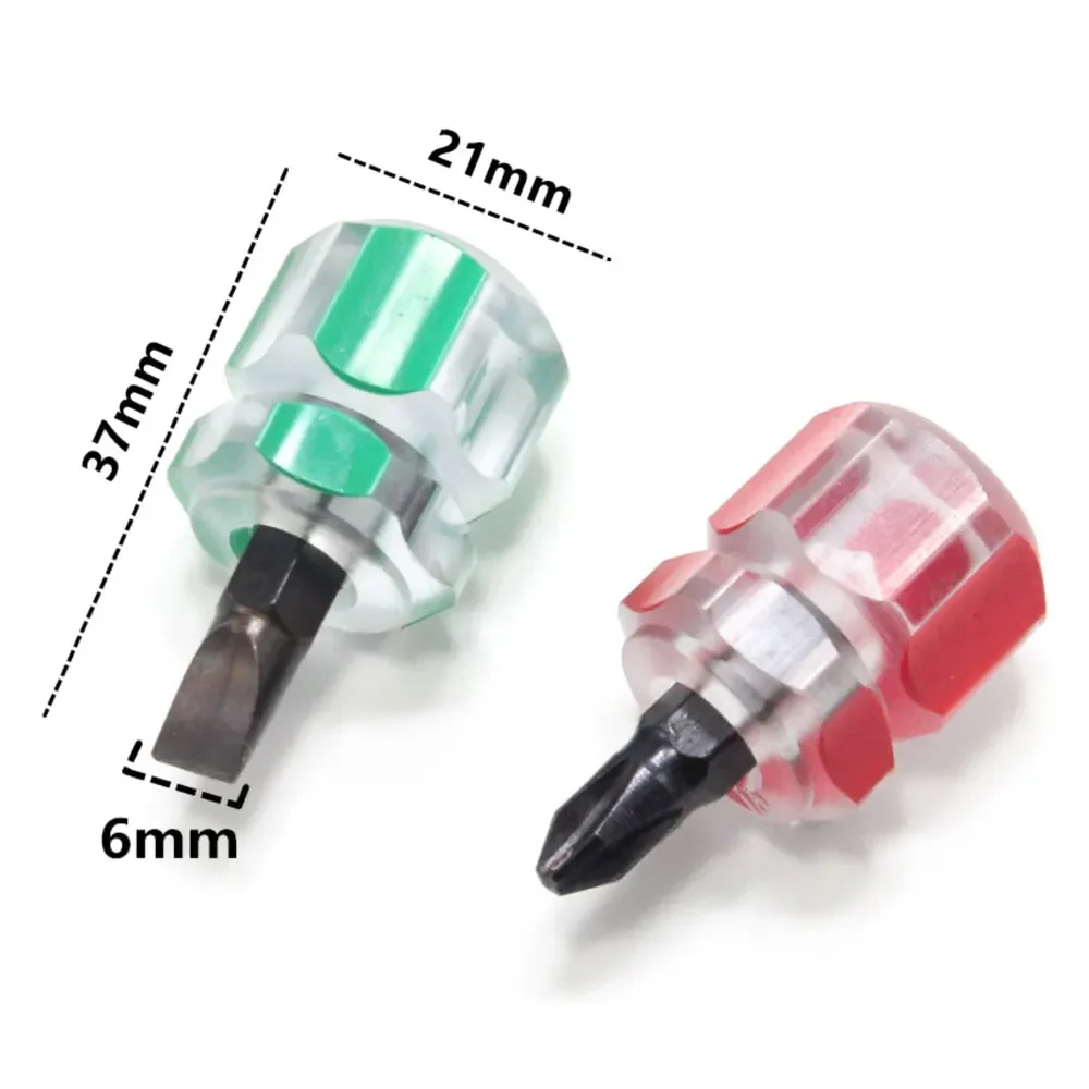 Binoax Mini Screwdriver Bit Phillips Slotted Screw Driver Set Transparent Handle Repair Hand Tools