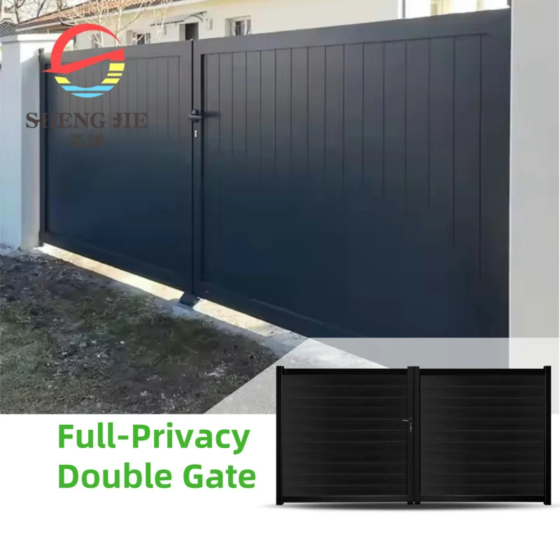 custom.Outdoor Aluminum Alloy Main Gate and Fence Design Home Automatic Sliding Door
