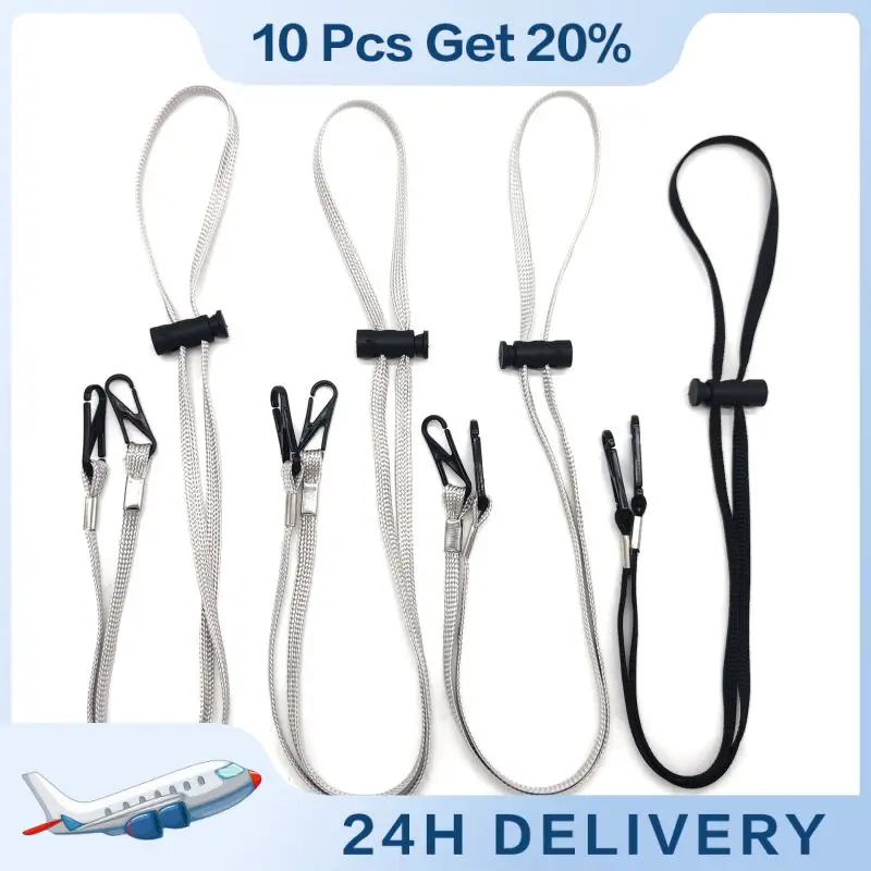 Mask Hanging Rope Face Mask Lanyard Mask Holder Adjustable Traceless Ear Hanging Rope Two Hooks