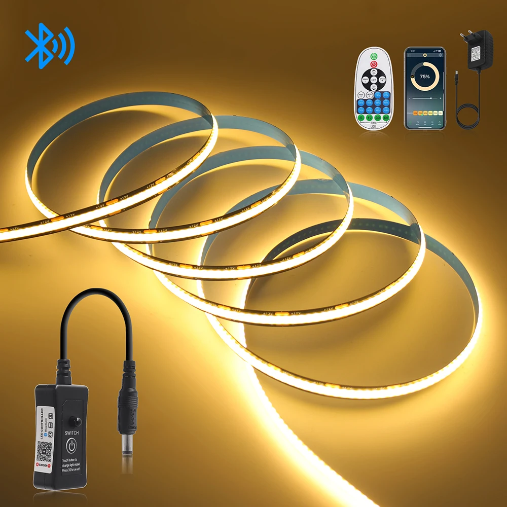 fita-de-led-cob-320-leds-dc-12v-com-controle-remoto-bluetooth-ra90-luz-de-fita-flexivel-de-alta-densidade-e-uniforme-para-armarios-de-cozinha