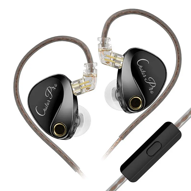 

KZ-Castor Pro Double Acting Coil in-ear Earphones Hifi Fever Monitoring Stage Live Broadcast Wired Earplugs