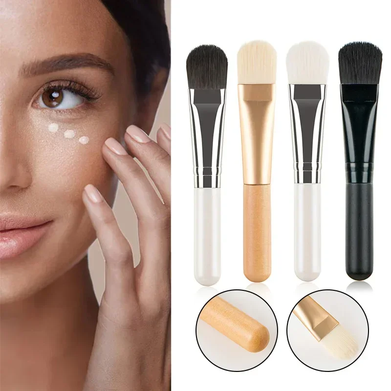 Plat Zacht Haar BB Cream Blender Foundation Applicator Gezichtsmasker Borstel Concealer Borstel Schoonheid Make-up Tool Huidverzorgingshulpmiddelen