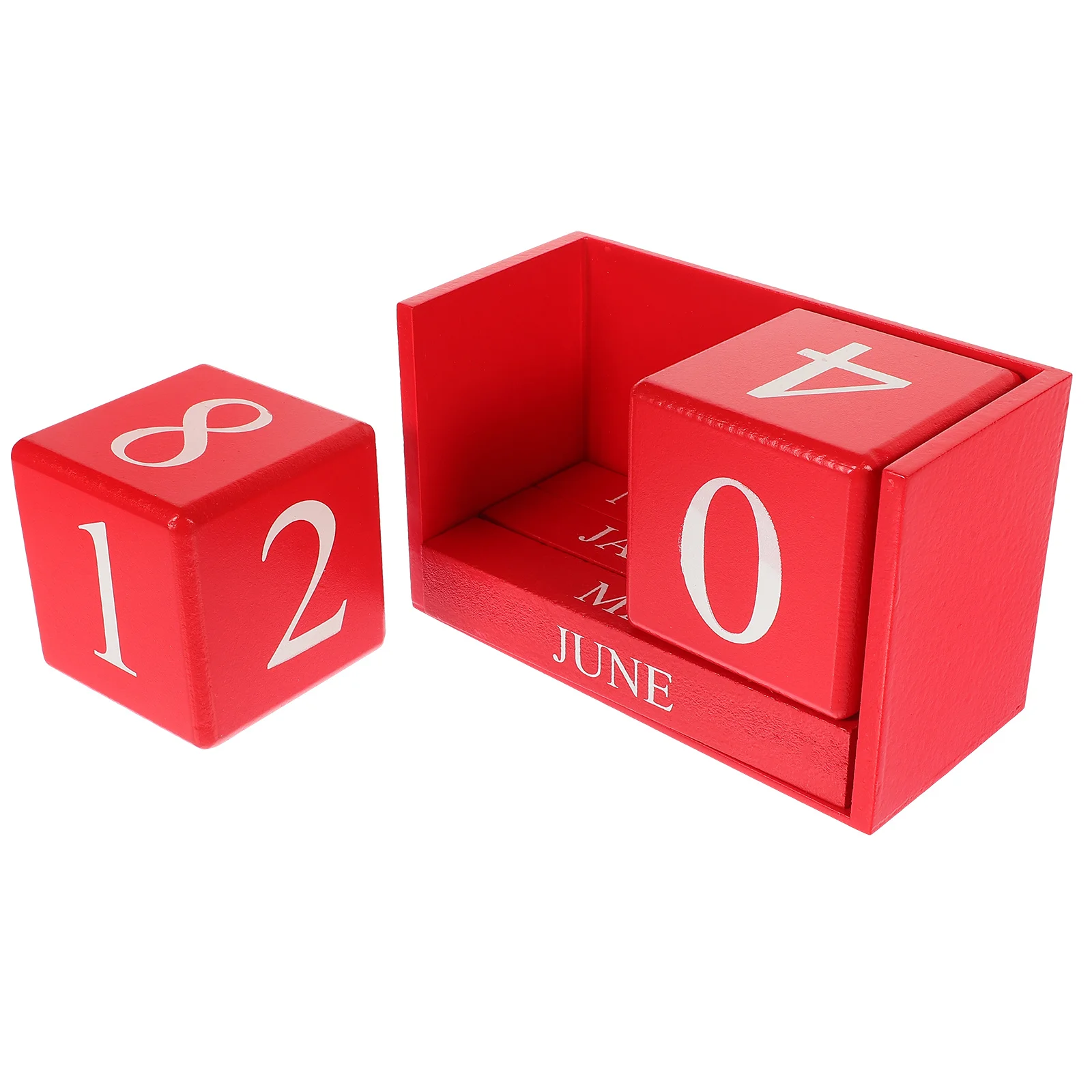 

Wooden Calendar Daily Flip Desk Decorations Use Desktop Decorative Table Chic Office Blocks