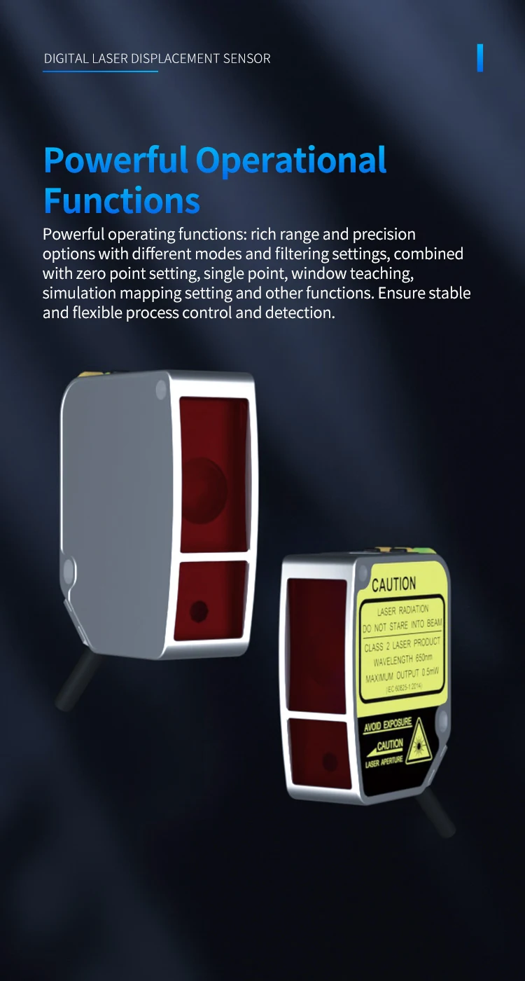 FSD11-30-RS485 Alta precisão 0,01 mm de espessura faixa de medição de planicidade 15 mm sensor de alcance a laser – Detail 8
