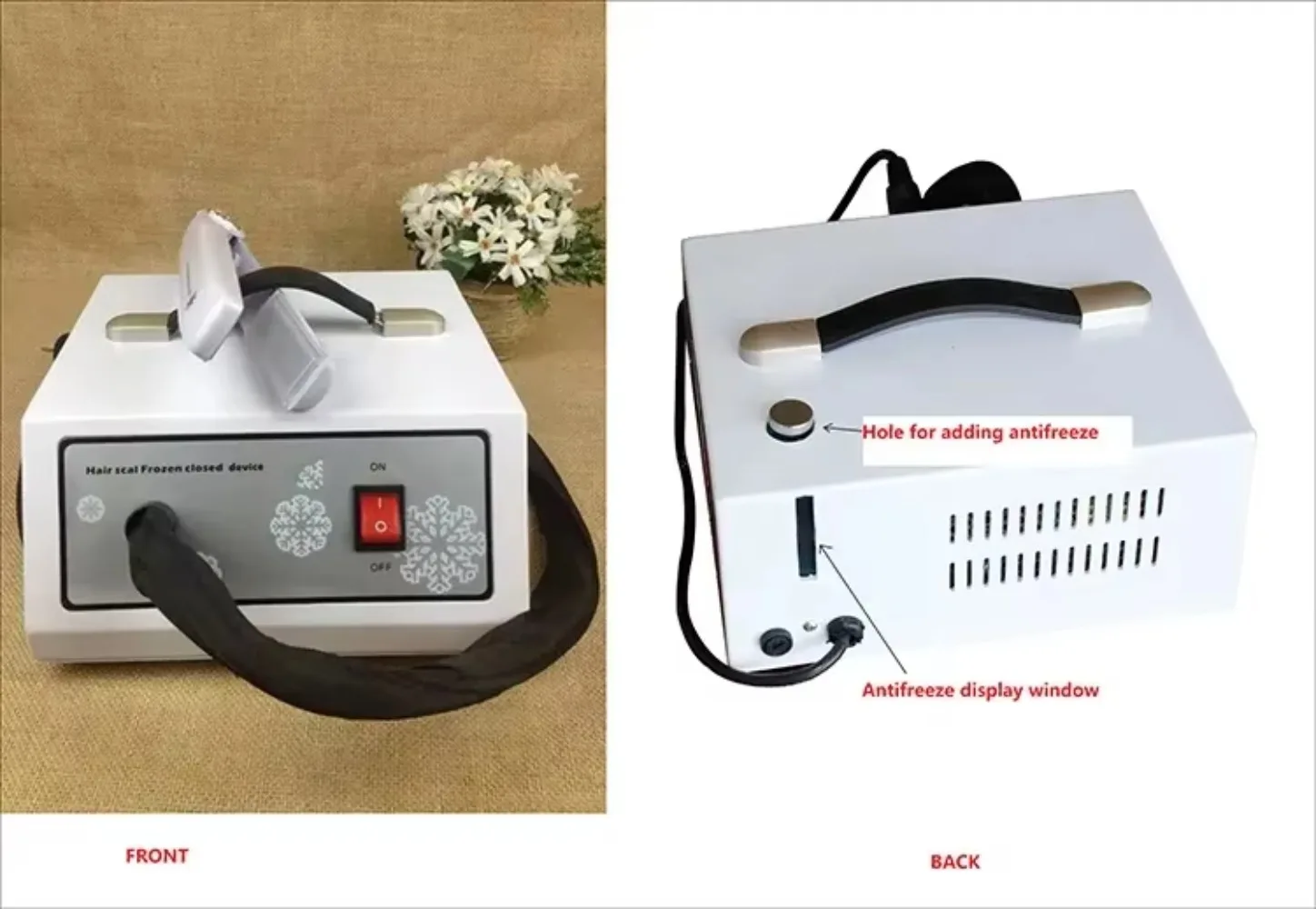 2025 يده الشعر الجليد المجمدة جهاز مغلق علاج الحديد آلة تصفيف الشعر للعناية بالشعر صالون تجميل برو سبا #5