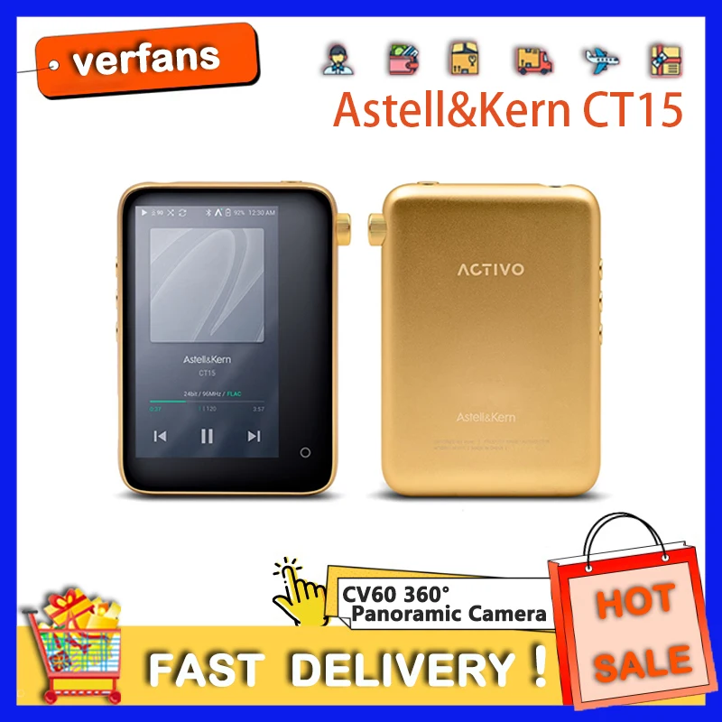 Astell&Kern ACTIVO CT15 16GB AI Voice HIFI Player with Bluetooth Portable High-Resolution Music Player DAP Support WiFi