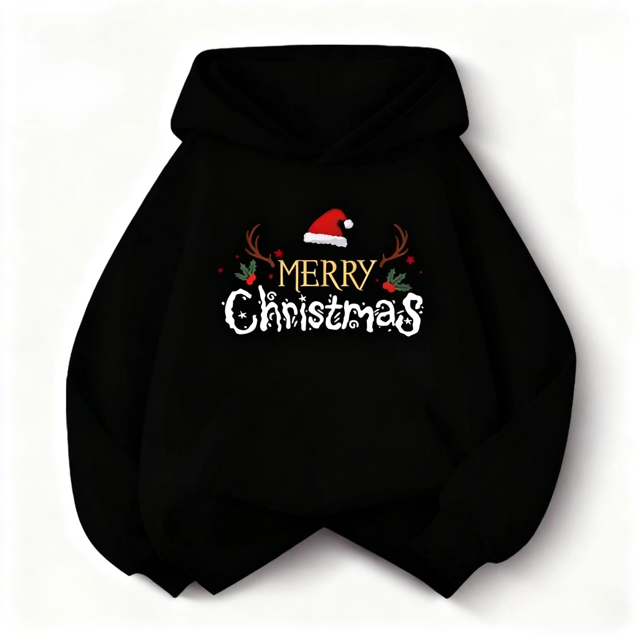 عيد الميلاد لطيف أزياء الأطفال مقنعين البلوز BoyGirl الخريف الشتاء اليومية في الهواء الطلق عطلة عارضة فضفاض دافئ لينة رياضية #2