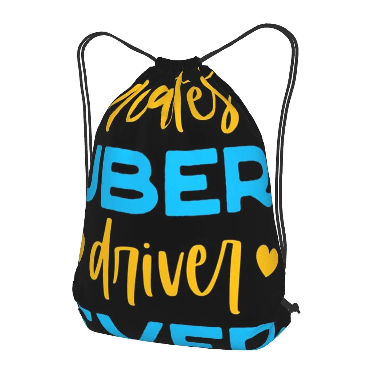 

Greatest Uber Eats Driver Ever Rideshare Car Driving Backpacks Casual Drawstring Bags Sports Bag Book Bags for Man Woman Student