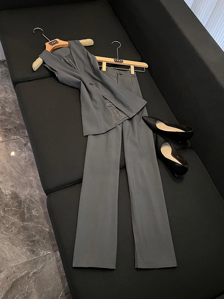 

Ay Svel Костюм Жилет Комплект из двух предметов Ele Busin Женский модный летний легкий вес без бренда OK63