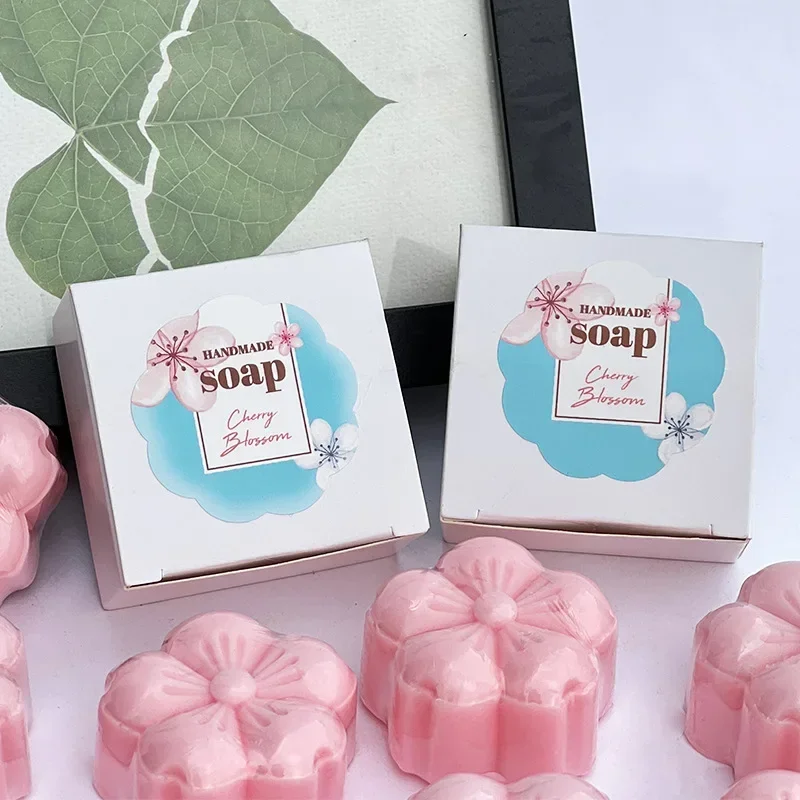 Cherry Blossom Aroma Soap Plant Essential Oil Bath Soap Face Wash Makeup Remover Body Fragrance Long-lasting Handmade Soap New